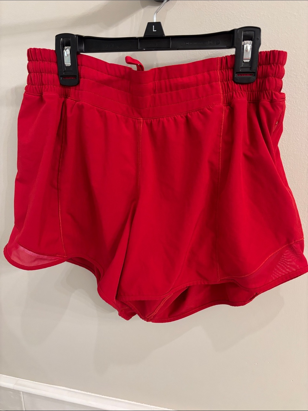 Lululemon Hotty Hot short High waisted 4 inch inseam Red Athletic Shorts - Picture 2 of 5